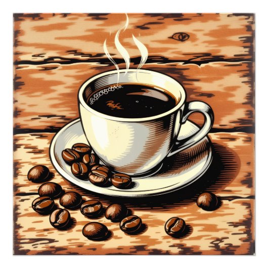 Impression Photo Tasse de café (Devant)