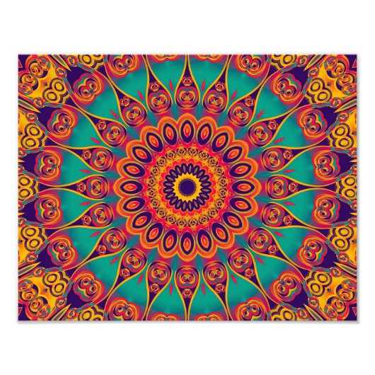 Impression Photo Tattoo Kaleidoscope Fractal (Devant)