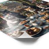 Impression Photo Tea Party de chats victoriens (Coin)