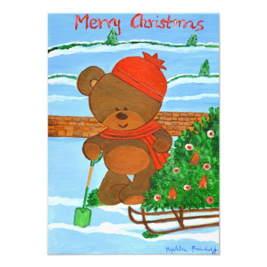 Impression Photo Teddy Christmas print (Devant)