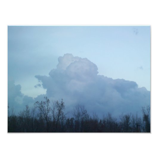 Impression Photo Teintes d'effervescence de bleu (Devant)