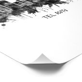 Impression Photo Tel Aviv Israel Skyline BW (Coin)