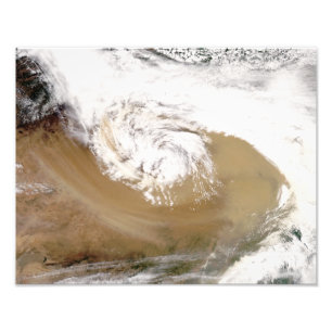 Impression Photo Tempête de poussière dans le nord de la Chine