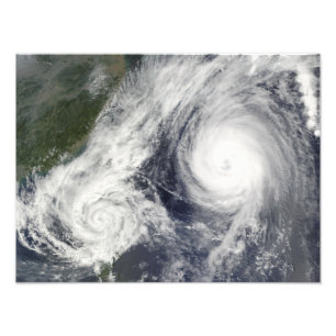 Impression Photo Tempête tropicale Parme et ouragan superbe Melor