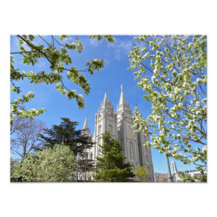 Impression Photo Temple LDS de Salt Lake City 16" X 12"