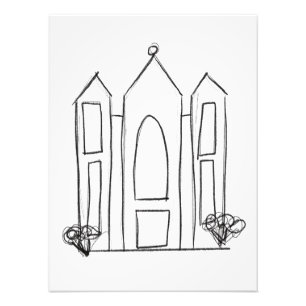Impression Photo Temple mormon simple moderne LDS Salt Lake City