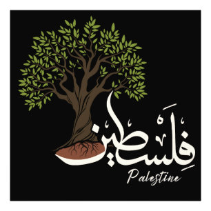 Impression Photo Terme arabe palestinien avec Olivier palestinien