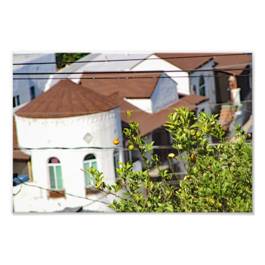 Impression Photo Terrasse de la ville (Devant)