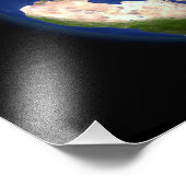 Impression Photo Terre entière montrant la région arctique (Coin)