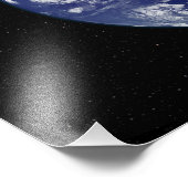 Impression Photo Terre entièrement éclairée centrée sur l'Australie (Coin)