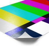 Impression Photo test de couleur des barres TV (Coin)
