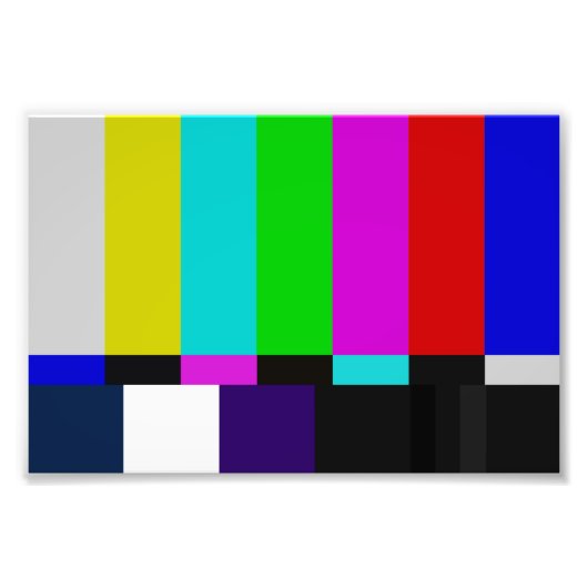 Impression Photo test de couleur des barres TV (Devant)