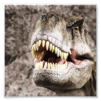 Tête de T-Rex féroce