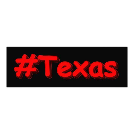 Impression Photo "#Texas " Cute Design. Buy Now (Devant)