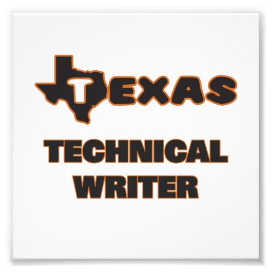 Impression Photo Texas Technical Writer (Devant)