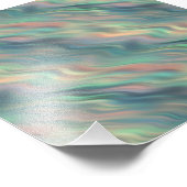Impression Photo Texture bleue Iris Wavy (Coin)