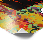 Impression Photo Texture colorée de trous (Coin)