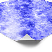 Impression Photo Texture croûtée bleue (Coin)