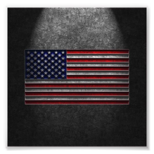 Impression Photo Texture de pierre du drapeau américain (Devant)