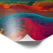 Impression Photo Texture fractale abstraite (Coin)