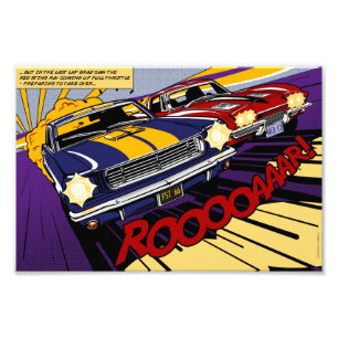 Impression Photo The Duel : Mustang contre Corvette