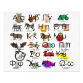 Impression Photo The Greek Alphabet Letters (Devant)