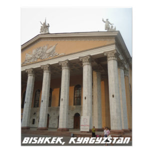 Impression Photo Théâtre national de Bichkek - Kirghizistan
