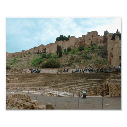 Impression Photo Théâtre romain de Málaga (Devant)