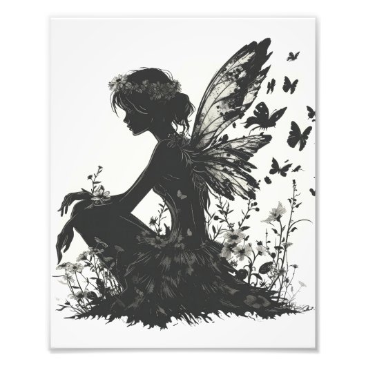 Impression Photo Thème Silhouette Fée (Devant)