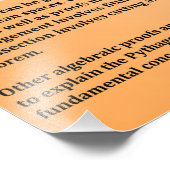 Impression Photo Théorème de Pythagore (Coin)