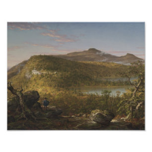 Impression Photo Thomas Cole - Vue sur les deux lacs et la montagne