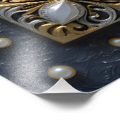 Impression Photo Tigre bleu (Coin)