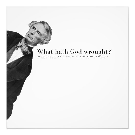 Impression Photo Timeless Morse Code - Qu'Est-Ce Que Dieu A Fait ? (Devant)