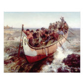 Impression Photo Tirer sur les rapides par Frances Anne Hopkins (Devant)