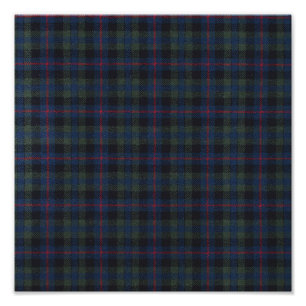 Impression Photo tissu motif tartan Campbell Affiches Imprimantes