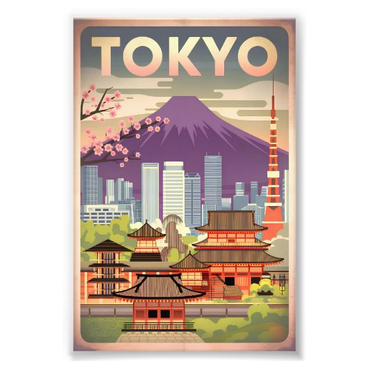 Impression Photo Tokyo vintage (Devant)