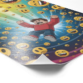 Impression Photo Tomber dans une bulle (Coin)