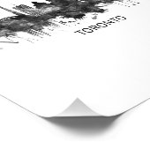 Impression Photo Toronto Canada Skyline BW (Coin)