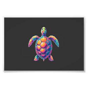 Impression Photo Tortue boîte orientale Colorful Splash (2)
