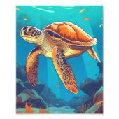 Impression Photo Tortue de mer (Devant)