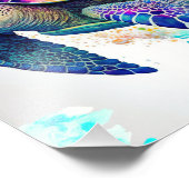 Impression Photo Tortue de mer Océan Marine Vie Plage Nature Animau (Coin)