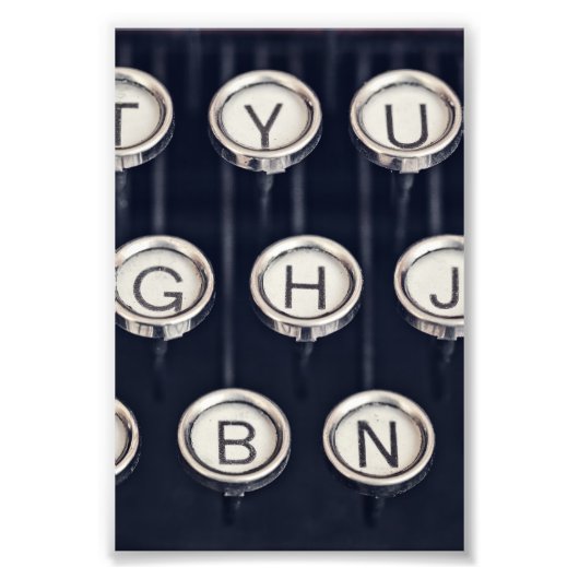 Impression Photo Touches de machine à écrire vintages (Devant)