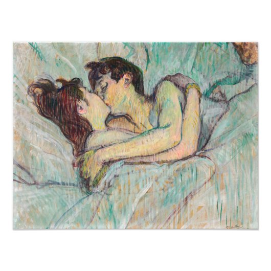 Impression Photo Toulouse-Lautrec - En Lit, Baiser (Devant)