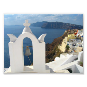 Impression Photo Tour de Santorini Bell pendant l'après-midi Sun