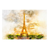 Impression Photo Tour Eiffel à Paris au coucher du soleil nr1 (Devant)