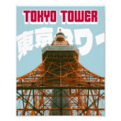 Impression Photo Tour Eiffel de Tokyo – Affiche de ville minimalist (Devant)