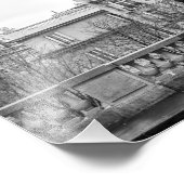 Impression Photo Tour Eiffel - Noir et Blanc (Coin)