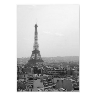 Impression Photo Tour Eiffel (noir et blanc)