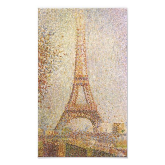 Impression Photo Tour Eiffel par Georges Seurat (Devant)