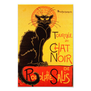 Impression Photo Tournée du Chat Noir - Affiche Vintage